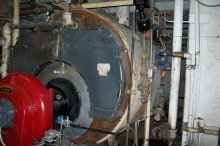 BEFORE: Main Rockmills Boiler (1981) and Industrial Combustion Inc. Burner (1984)  © 2015 IntelliGreen Partners LLC