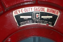 Burner Tag on No. 6 Oil Boiler.  © 2015 IntelliGreen Partners LLC