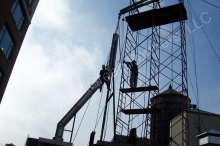 Installing new chimney liner