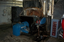 This old inefficient 1929 coal boiler once converted to No. 6 oil, was just taking up valuable space. Once removed, the building was able to install an efficient gas fired domestic hot water heater.