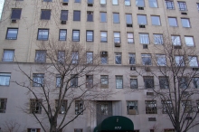 There is a mixture of tenant-owned through-the-wall air conditioner units on the Fifth Avenue side.