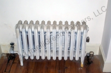 LL87/09 Energy Auditor will recommend that this 2-pipe steam radiator should have a functioning steam trap. Remove the air vent which is only used on one-pipe steam radiators.  © 2015 IntelliGreen Partners LLC