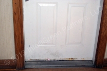 LL87/09 Energy Auditor will recommend repairing and weather sealing exterior doors to prevent heat loss in the winter and heat gain in the summer.  © 2015 IntelliGreen Partners LLC